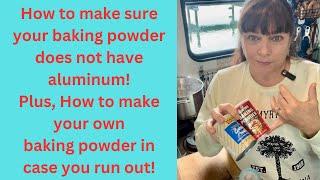 Homemade Baking Powder and safe Aluminum Free Baking Powder