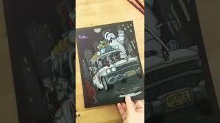 Ghostbusters Coloring Page Reveal  | Prismacolor on Black Paper | Spooky Art Vibes 