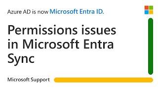 How to troubleshoot permissions issues in Microsoft Entra Sync - CA policy blocking the sync account