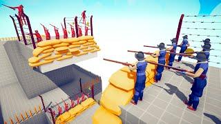 Tournament With Sandbags Barriers | Totally Accurate Battle Simulator TABS