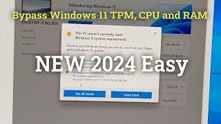 Bypass Windows 11 TPM, CPU and RAM NEW 2024 Easy