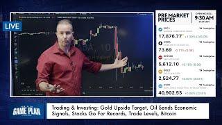 Trading & Investing: Gold Upside Target, Oil Sends Economic Signals, Stocks Go For Records