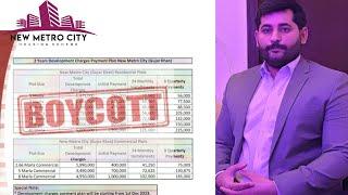 Boycott to development charges new metro city gujar khan.