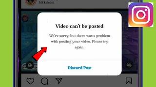 Fix instagram Video can't be posted Problem Solved