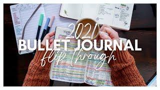 My 2021 Bullet Journal Flip Through + My 2022 Bullet Journal Setup // a year in my journal