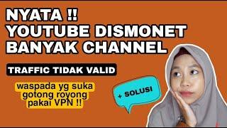 PENYEBAB CHANNEL KENA DISMONETISASI! TRAFFIC TIDAK VALID