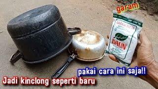 Terbukti, Cukup pakai cara ini!! Panci gosong  jadi kinclong lagi seperti baru