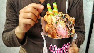 Waffle Ice Cream Pink Me, Waffle Es Krim Kekinian yang Laris Manis!!!