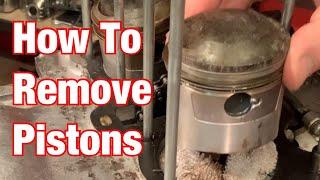 How To Remove A Piston From an Engine: Motorcycle Restoration Project: Part 130