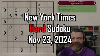 What is "geometry" in Sudoku? | NYT Hard Sudoku Walkthrough | Nov 23, 2024