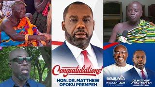 Napo arrives at Manhyia Palace after Dr. Bawumia chose him as running mate