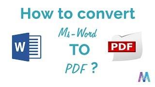 How To Convert Ms-Word To PDF | Nepali