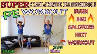 Fat Burning HIIT Workout For Beginners, Teens and Adults /träning för nybörjare