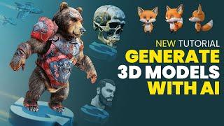 Create Stunning 3D Models & Textures With AI  - Full AI Animation Tutorial