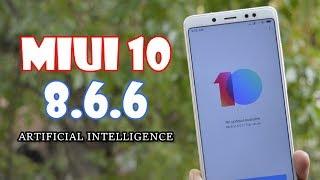 MIUI 10 Version 8.6.6 with working Artificial Intelligence | Full Screen Gesture |