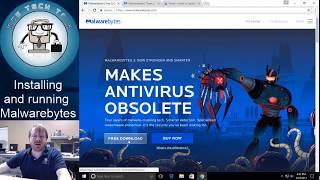 Installing and running Malwarebytes