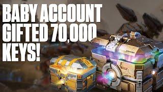 My Baby Account Was Gifted 70,000 Black Market Keys! War Robots Black Market Opening