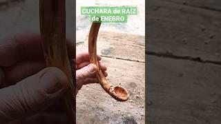 Te enseño a hacer una cuchara "RARA" #shorts #handmade #madera #artesania