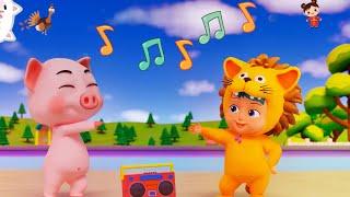 Sing-Along with Animals: A Farm Party : baby sensory video - Junny Educational Videos | Happy Baby