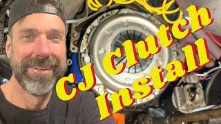 CJ7  Clutch Install on a small block Chevy with T18 transmission