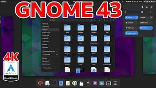 GNOME 43: Arch Linux on 4K display