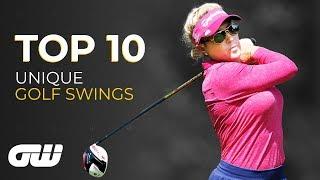 Top 10: UNIQUE Golf Swings | Golfing World