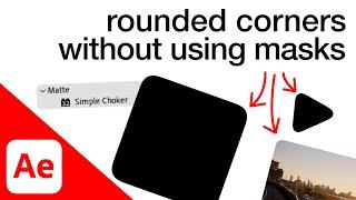 Get Rounded Corners without using Masks | Quick After Effects Technique