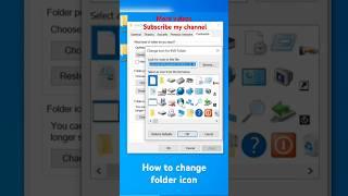 how to change folder icon#shorts#yt videos#new folder# ఫోల్డర్ ఐకాన్ మార్చడం ఎలాlviral shots#Folder