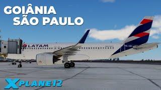 A320 neo Latam | GOIÂNIA - SÃO PAULO (CGH) | X-PLANE 12 #xplane12 #msfs2024