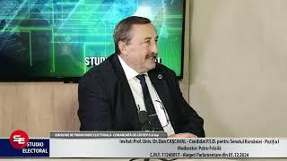 STUDIO ELECTORAL- INVITAT: DAN CAȘCAVAL - CANDIDAT PSD PENTRU SENATUL ROMÂNIEI -CMF11240017- OCT 24