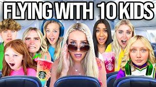 FLYiNG ALONE With 10 KiDS for 6 HOURS  **GONE WRONG**