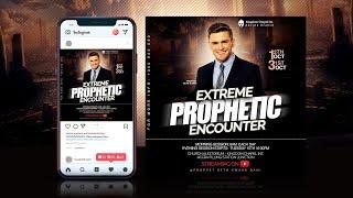 Prophetic Service Flyer | Church Flyer Design in Photoshop