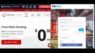 Free Webhosting with Free Domain || Connect freenom domain to 000webhost com