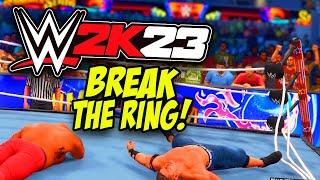 HOW TO BREAK THE RING IN WWE 2K23! (TUTORIAL)