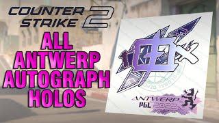 Counter Strike 2 - All Antwerp 2022 Holo Autograph Stickers Showcase