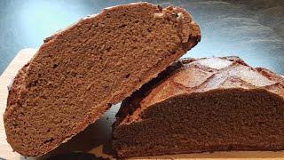 Roggen-/Dinkelvollkornbrot mit Sauerteig # Natur pur # ohne Vorteig# Sauerteig, Mehl und los!