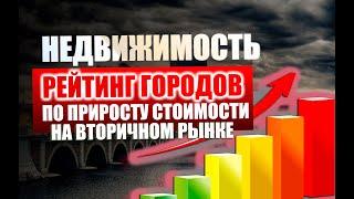 Рейтинг городов РФ по приросту стоимости на недвижимость ( вторичка ) в 2023 году. Москва не лидер !