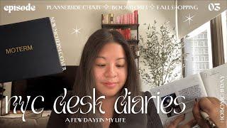 NYC Desk Diaries Ep.3 | Hobonichi Day, Plannerside Chats, New Moterm Cover, Bookstores & Good Eats