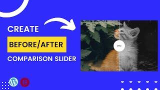 How to create a before & after image Comparison slider Using Elementor | Elementor Design tutorial