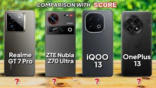 ZTE Nubia Z70 Ultra vs Realme GT 7 Pro vs OnePlus 13 vs iQOO 13   Comparison  Which Is Best 