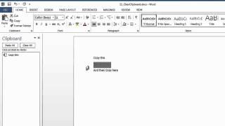 How to Clear the Microsoft Word Clipboard : Using Microsoft Word