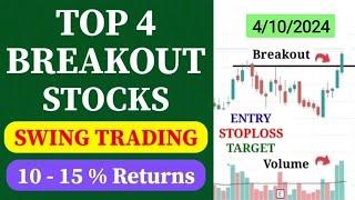 Top 4 Breakout Stocks For Tomorrow //Breakout Stocks For Swing Trading //Swing Stocks For Next Week