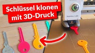 Schlüssel mit dem 3D-Drucker KLONEN?! Klappt das?