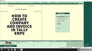 Create Company and Invoice in Tally in Malayalam