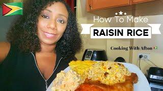 Raisin Rice Recipe/Vegetable Rice/Cooking With Afton 