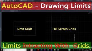 AutoCAD Drawing Limits. Limits With Grids.