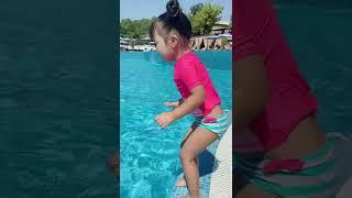 Left one child in the pool LeoNata family #shorts TikTok
