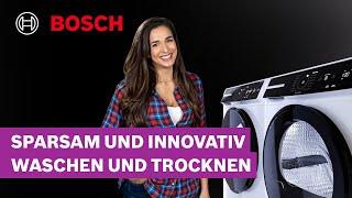 Sparsam und innovativ waschen und trocknen mit Sally | Bosch Waschmaschinen und Trockner