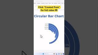 Circular Bar Chart in PowerPoint!  [Click Created From for full ]