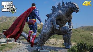 GTA 5 - Superman VS Godzilla | Epic Battle!